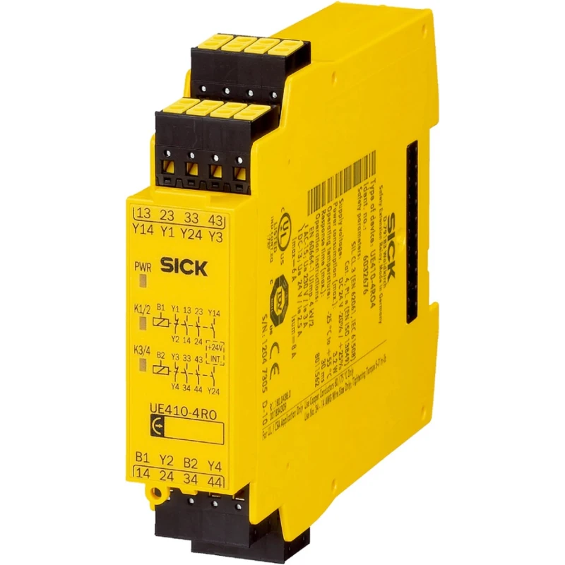 SICK UE410 Series Safety Controller 30V dc, 3.2W Power, 4 Outputs, DIN Rail Mount 