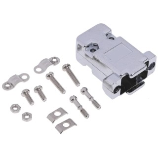 MH Connectors MHCCOV-9SC-MP Series ABS Straight D-Sub Backshell 9 Way Strain Relief MHCCOV-9SC-MP