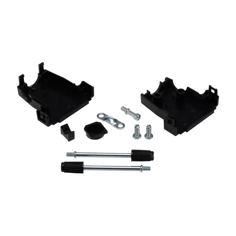 MH Connectors ABS Angled, Straight D-Sub Backshell 15 Way Strain Relief MHDSSK-P-15-L-K