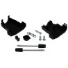 MH Connectors ABS Angled, Straight D-Sub Backshell 15 Way Strain Relief MHDSSK-P-15-L-K