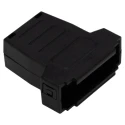 MH Connectors ABS Angled, Straight D-Sub Backshell 15 Way Strain Relief MHDSSK-P-15-L-K