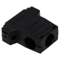 MH Connectors ABS Angled, Straight D-Sub Backshell 15 Way Strain Relief MHDSSK-P-15-L-K