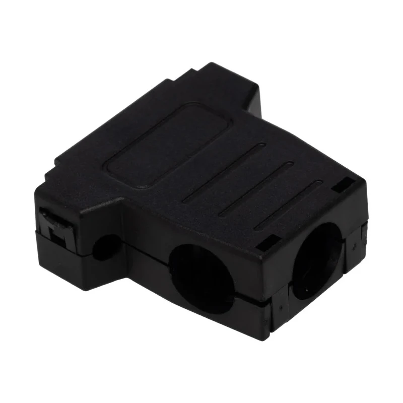 MH Connectors ABS Angled, Straight D-Sub Backshell 15 Way Strain Relief MHDSSK-P-15-L-K