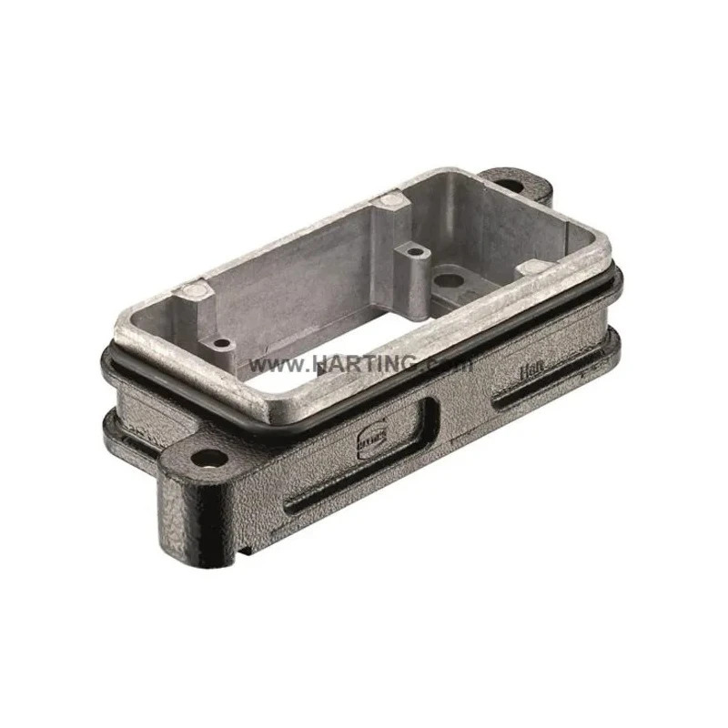 HARTING Han B HPR Range Heavy Duty Power Connector Housing Bulkhead Mount Die Cast Aluminium IP65 10B 09400100311