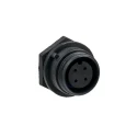 Bulgin 4-Contact Miniature Front Mount Circular Connector Socket, Female, IP68 Waterproof Buccaneer 400 Series PX0412/04S
