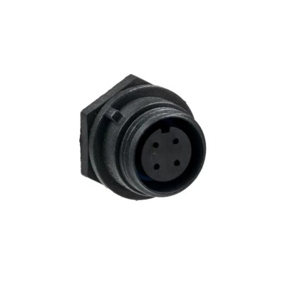 Bulgin 4-Contact Miniature Front Mount Circular Connector Socket, Female, IP68 Waterproof Buccaneer 400 Series PX0412/04S