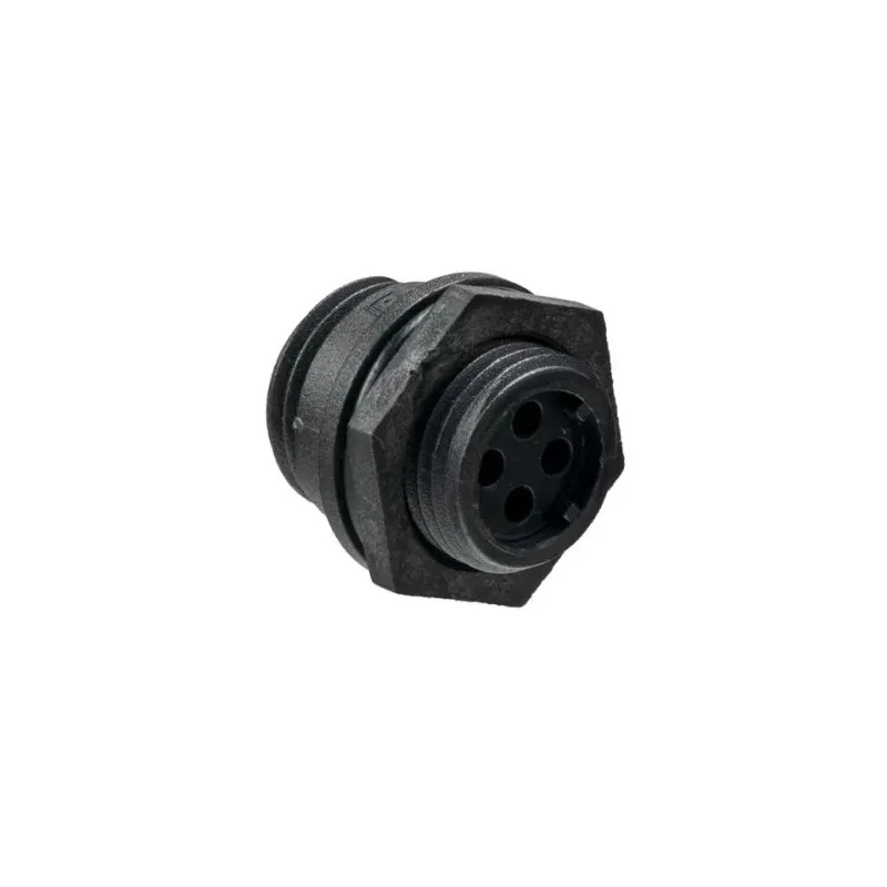 Bulgin 4-Contact Miniature Front Mount Circular Connector Socket, Female, IP68 Waterproof Buccaneer 400 Series PX0412/04S