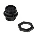Bulgin 4-Contact Miniature Front Mount Circular Connector Socket, Female, IP68 Waterproof Buccaneer 400 Series PX0412/04S