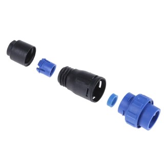 Bulgin Circular Connector Miniature Cable Plug, 3 Contacts, Male, IP68, 8A, 250V, Polymer Housing Buccaneer PX0410/03P/5560