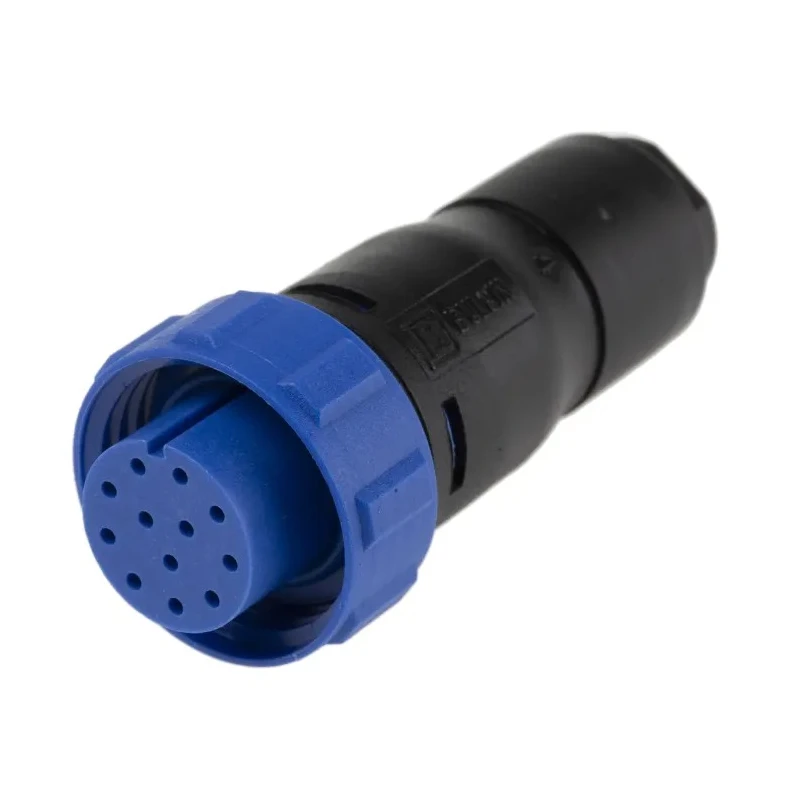 Bulgin Buccaneer 400 Series Miniature Cable Mount Circular Connector 12 Contacts Socket Female IP68 50V PX0410/12S/6065