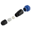 Bulgin Buccaneer 400 Series Miniature Cable Mount Circular Connector 12 Contacts Socket Female IP68 50V PX0410/12S/6065