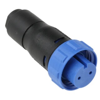 Bulgin Buccaneer 400 Series Circular Connector, 2 Contacts, Miniature Cable Socket, Female, IP68, 8A, 250V PX0410/02S/5560