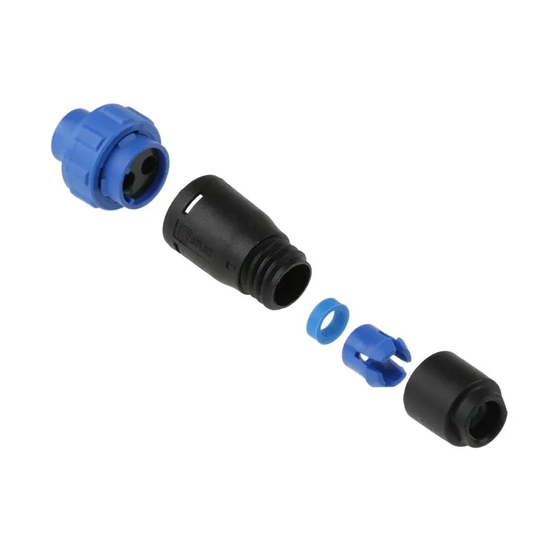 Bulgin Buccaneer 400 Series Circular Connector, 2 Contacts, Miniature Cable Socket, Female, IP68, 8A, 250V PX0410/02S/5560
