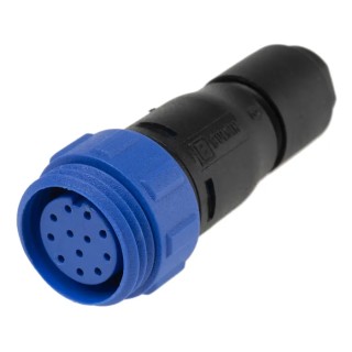 Bulgin Circular Connector Cable Socket, 12 Contacts, Miniature, Female, IP68, Buccaneer 400 Series PX0411/12S/6065