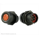 Souriau Sunbank by Eaton Circular Connector 7 Contacts Panel Mount Plug Male 300V 16A IP68 IP69K Thermoplastic UTS7GN147P