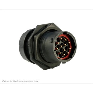 Souriau Sunbank by Eaton Circular Connector, 12 Contacts, Panel Mount, Standard Size, Plug Male, IP68 IP69K UTS7GN1412P
