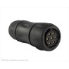 Souriau Sunbank by Eaton Circular Connector, 7 Contacts, Cable Mount, Standard Size, Socket Female, IP69K Rated, 300V IP68