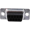 RS PRO 9 Way Straight Cable D-Sub Connector Female 5A 470V Steel Housing Crimp Termination 481-099