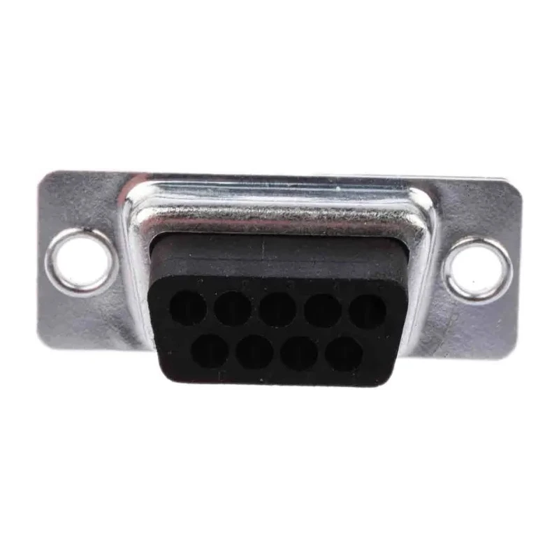 RS PRO 9 Way Straight Cable D-Sub Connector Female 5A 470V Steel Housing Crimp Termination 481-099