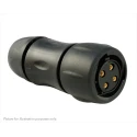 Souriau Sunbank by Eaton Industrial Circular Connector 4 Contacts Cable Mount Socket Female IP68 IP69K 320V 16A UTS6JC124SSCR