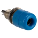 Schutzinger Blue Female Banana Socket 4 mm Connector Screw Termination 60V 32A Nickel Plating IBU401 BLUE