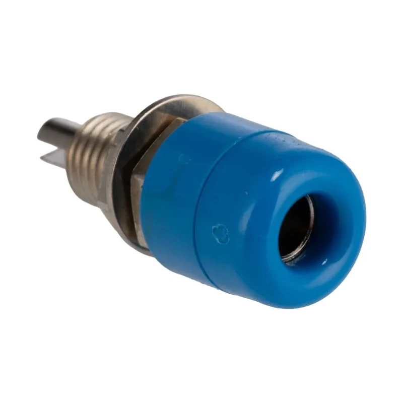 Schutzinger Blue Female Banana Socket 4 mm Connector Screw Termination 60V 32A Nickel Plating IBU401 BLUE