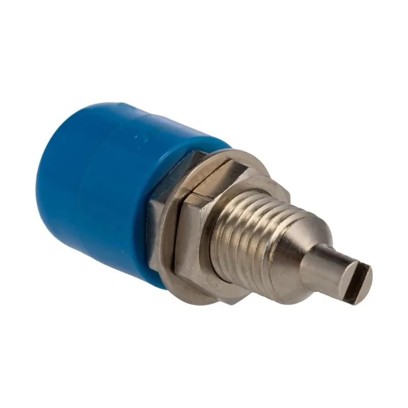 Schutzinger Blue Female Banana Socket 4 mm Connector Screw Termination 60V 32A Nickel Plating IBU401 BLUE