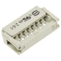 HARTING 16-Way IDC Connector Female for Cable, 2 Row, 320V AC, 2.5A, Gold Plating, SEK 18 Series 09185166803