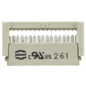 HARTING 16-Way IDC Connector Female for Cable, 2 Row, 320V AC, 2.5A, Gold Plating, SEK 18 Series 09185166803