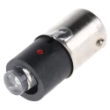 Marl Red Indicator Lamp Single Chip, 48 V AC/DC, 8 V AC/DC, BA9 Base, 4.9 mm Diameter, 11000mcd 255-501-64-38