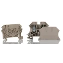 Weidmüller WDU Series DIN Rail Terminal Block Dark Beige 10mm² 1-Level Screw ATEX 1781750000