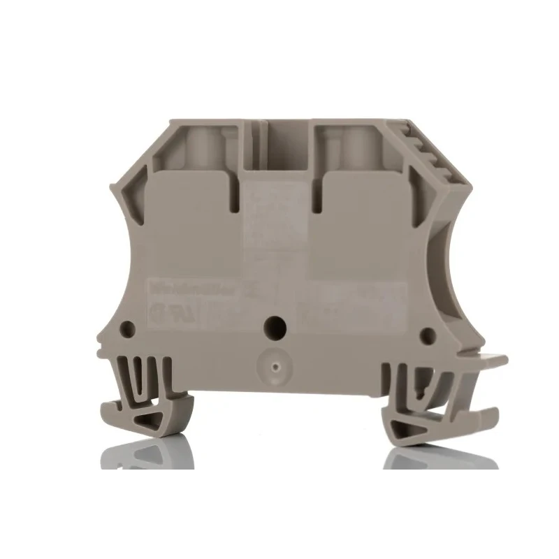 Weidmüller WDU Series DIN Rail Terminal Block Dark Beige 10mm² 1-Level Screw ATEX 1781750000