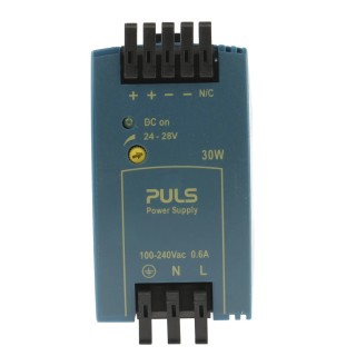Block MiniLine Switched Mode DIN Rail Power Supply 240V AC Input 28V DC Output 1.3A 30W ML30.100