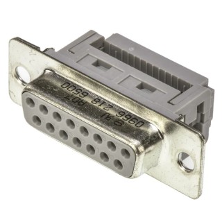 HARTING D-Sub Standard 15 Way Right Angle 2.77 mm Pitch Cable D-Sub Connector Female 09662186500