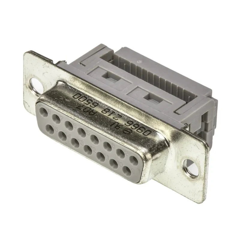 HARTING D-Sub Standard 15 Way Right Angle 2.77 mm Pitch Cable D-Sub Connector Female 09662186500
