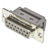 HARTING D-Sub Standard 15 Way Right Angle 2.77 mm Pitch Cable D-Sub Connector Female 09662186500