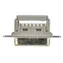 HARTING D-Sub Standard 15 Way Right Angle 2.77 mm Pitch Cable D-Sub Connector Female 09662186500