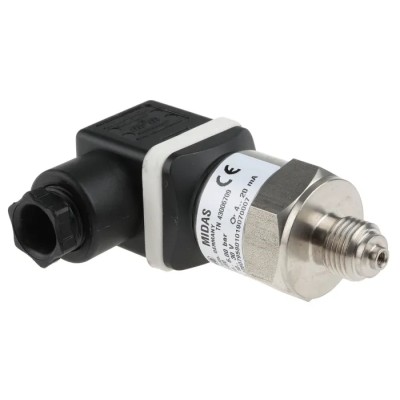Jumo MIDAS Series Pressure Sensor 0 bar to 6 bar Relative, Stainless Steel, IP65/IP67 401001/000-458-405-502-20-601-61/000