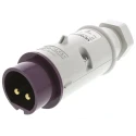 MENNEKES Industrial Power Connector Purple Cable Mount 2P Straight, 16A, 20-25V, IP44, Screw Termination IP44 