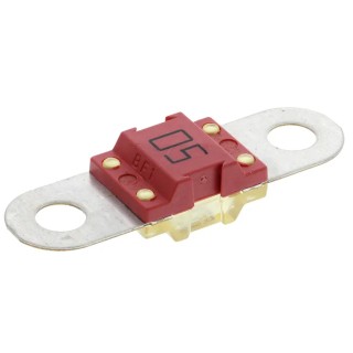 Littelfuse 50A Red Car Fuse 32V DC Thermoplastic Time Delay BF1 Series 153.5631.5501