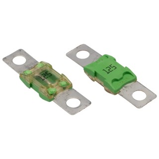 Littelfuse 125A Green Car Fuse 32V dc Thermoplastic Body Time Delay BF2 Series 153.5395.6121