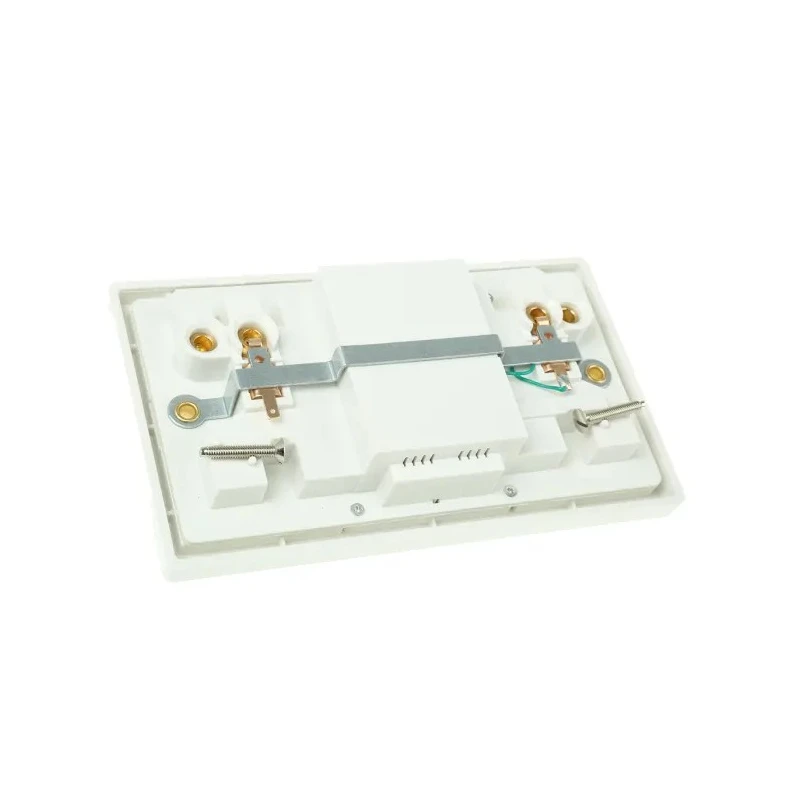 Powerbreaker PowerBreaker H 13A Passive 2 RCD Socket Polycarbonate Surface Switched White K22WP-C