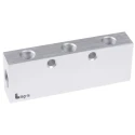 Legris Anodised Aluminium Pneumatic 6 Outlet Manifold Female Ports 3313 13 17 03