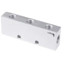 Legris Anodised Aluminium Pneumatic 6 Outlet Manifold Female Ports 3313 13 17 03