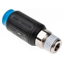 Legris Reinforced Polymer Pneumatic Quick Connect Coupling 1/2 in Male R Male Body BSP Taper and NPT 9405U06 21