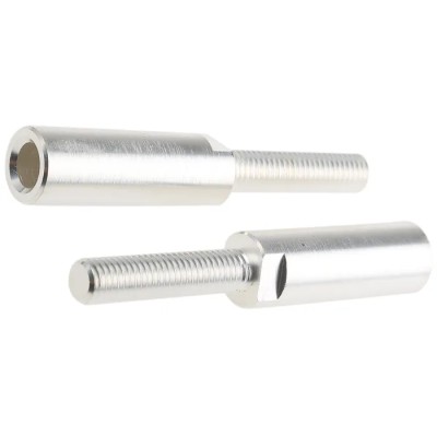 Staubli 8 mm Silver Terminal Post, M8 Thread, 240A 01.0006
