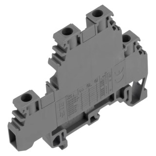 Entrelec SNA Series Double Level Terminal Block Grey, 0.2mm² to 4 mm², 2-Level, Screw Termination, 800V AC 1SNA115166R1100