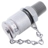 Stauff Steel Hydraulic Test Point, 303 Stainless Steel, Nickel Plated Carbon Steel, Zinc, 1/4 in Thread SMK 20 1/4 NPT VD