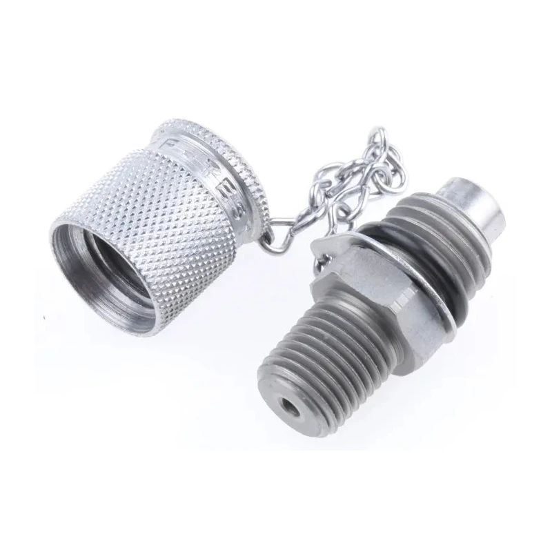 Stauff Steel Hydraulic Test Point, 303 Stainless Steel, Nickel Plated Carbon Steel, Zinc, 1/4 in Thread SMK 20 1/4 NPT VD