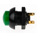Otto Momentary Push Button Switch Panel Mount SPDT Green LED IP68 28 V DC 115 V AC P9-213125